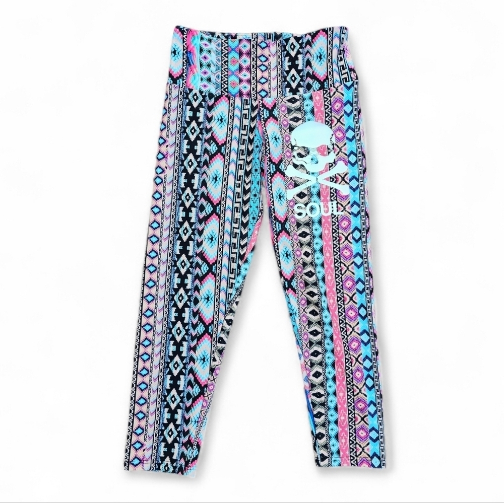 SoulCycle Women's Tribal Aztec  Pattern Leggings, Size XS